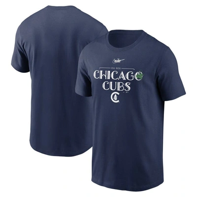 Shop Nike Navy Chicago Cubs Wordmark Local Team T-shirt