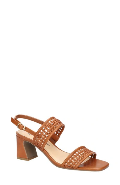 Shop Bella Vita Xannon Block Heel Slingback Sandal In Tan