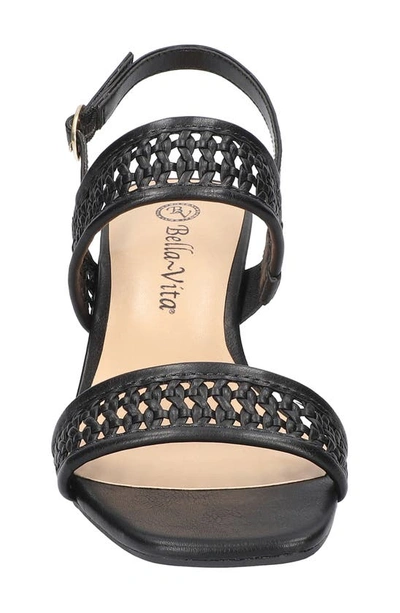 Bella Vita Xannon Block Heel Slingback Sandal In Black