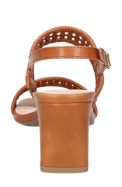 Bella Vita Xannon Block Heel Slingback Sandal In Tan