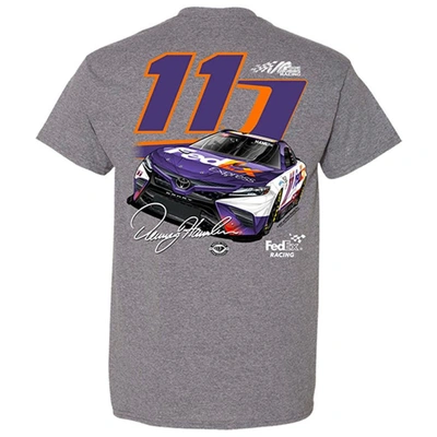 Shop Joe Gibbs Racing Team Collection Heather Gray Denny Hamlin Car T-shirt