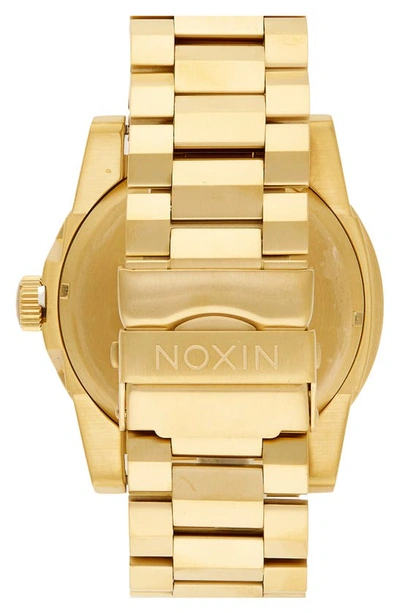 Shop Nixon The Corporal Bracelet Watch, 48mm In Gold