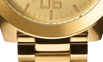 Shop Nixon The Corporal Bracelet Watch, 48mm In Gold