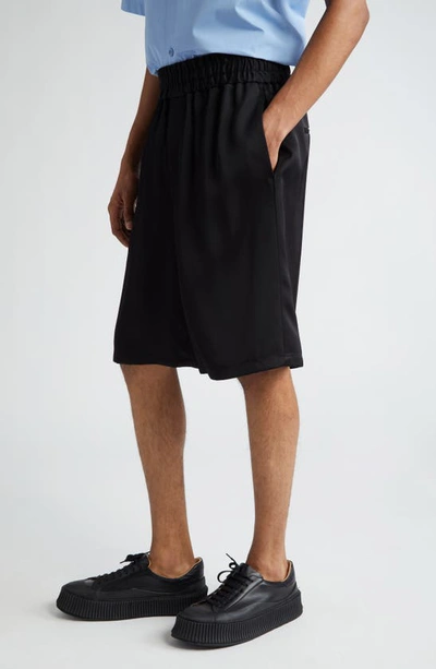 Shop Jil Sander Boxer Style Shorts In 001 Black