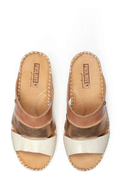 Shop Pikolinos Aguadulce Wedge Sandal In Nata