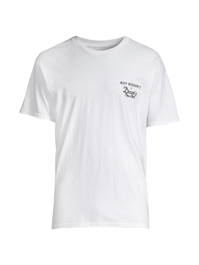 Shop Roy Roger's X Dave's New York Men's  Worker Jersey T-shirt In White