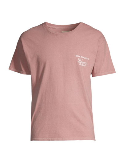 Shop Roy Roger's X Dave's New York Men's  Pigment Jersey T-shirt In Pink