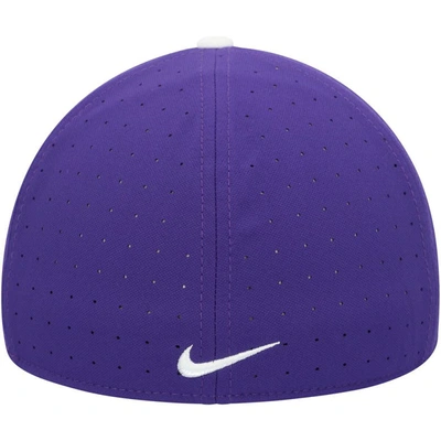 Shop Nike Purple Lsu Tigers Aero True Baseball Performance Fitted Hat