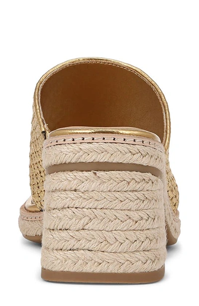 Sarto By Franco Sarto Ferrara Espadrille Platform Sandal In Gold