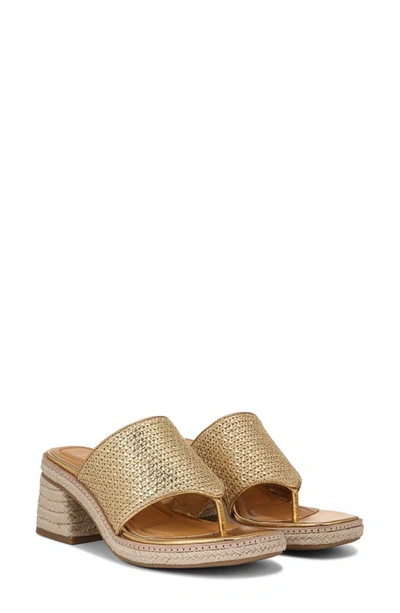 Sarto By Franco Sarto Ferrara Espadrille Platform Sandal In Gold