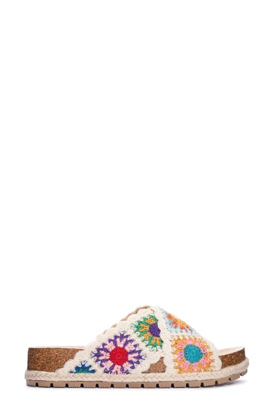 Dirty Laundry Tacoma Crochet Slide Sandal In Natural