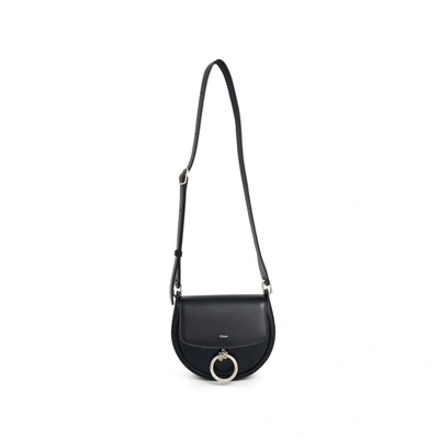 Chloé Black Leather Small Arlene Crossbody Bag