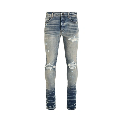 Shop Amiri Bandana Jacquard Mx1 Jeans