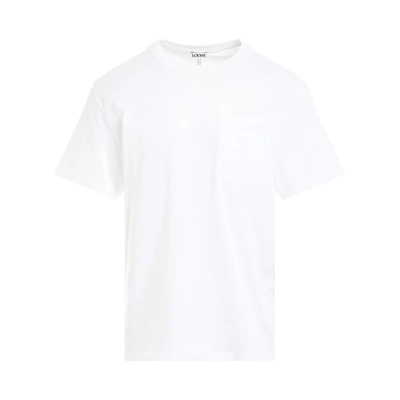 Shop Loewe Anagram Logo Embroidered Relax Fit T-shirt