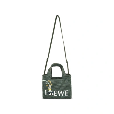 Shop Loewe Suna Fujita Panda Font Tote Small Bag