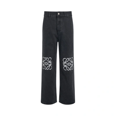 Loewe Anagram High-rise Wide-leg Jeans