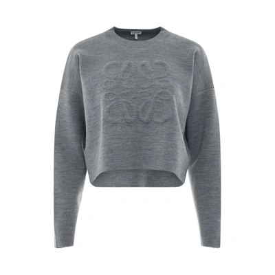 Shop Loewe Short Anagram Sweater