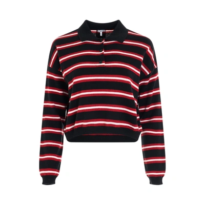 Shop Loewe Stripe Polo Sweater