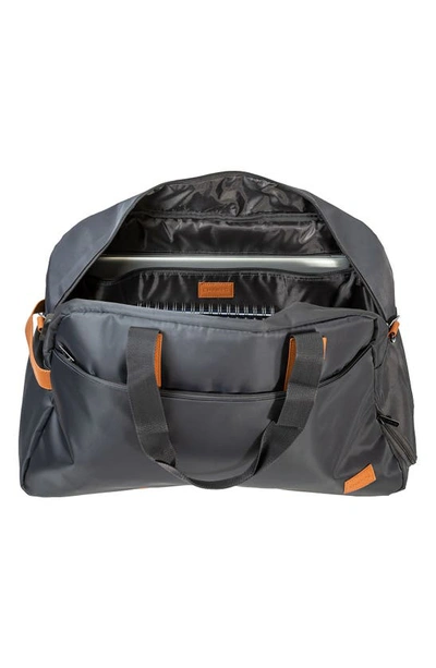 Shop Champs Water Resistant Nylon Duffle Bag In Black