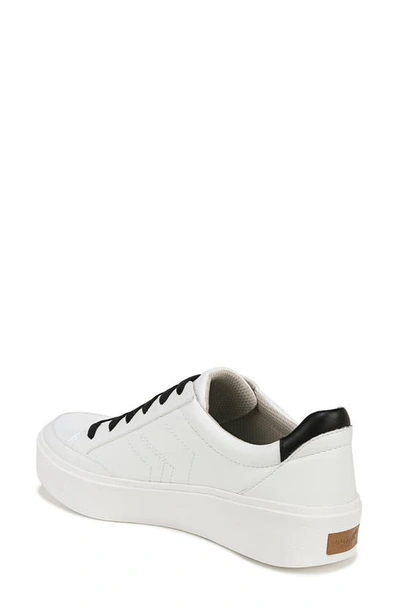 Shop Dr. Scholl's Madison Lace Platform Sneaker In White Black