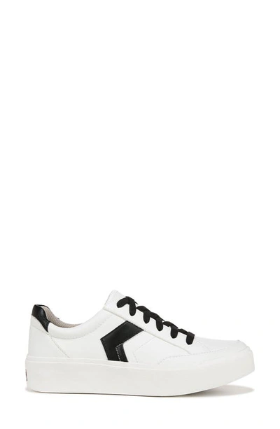 Shop Dr. Scholl's Madison Lace Platform Sneaker In White Black