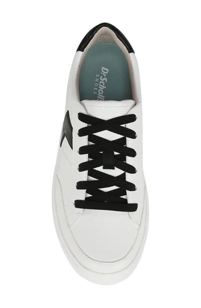 Shop Dr. Scholl's Madison Lace Platform Sneaker In White Black