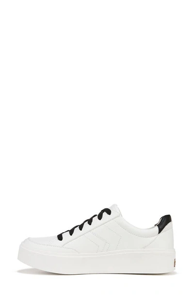 Shop Dr. Scholl's Madison Lace Platform Sneaker In White Black