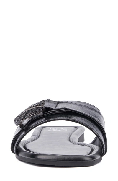 New York And Company Nadira Slide Sandal In Black