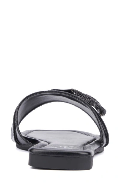 New York And Company Nadira Slide Sandal In Black