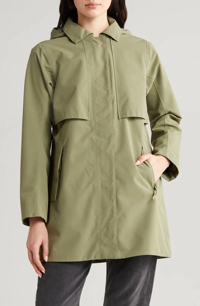 Shop Helly Hansen Lilja Waterproof Raincoat In Lav Green