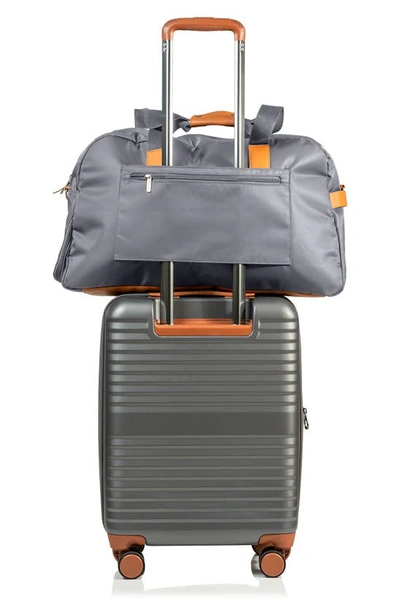 Champs Water Resistant Nylon Duffle Bag In Grey