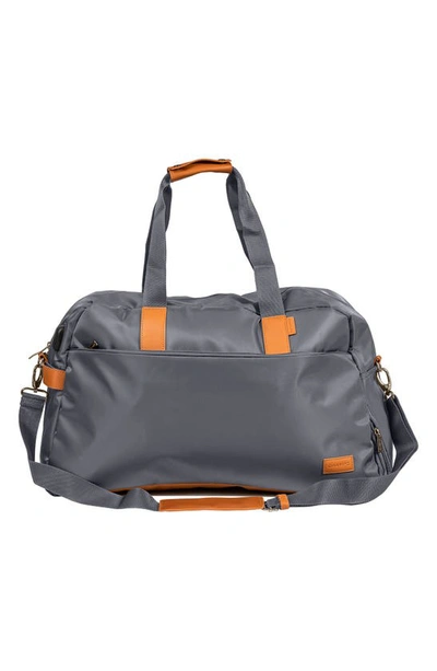 Shop Champs Water Resistant Nylon Duffle Bag In Grey