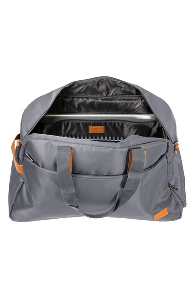 Shop Champs Water Resistant Nylon Duffle Bag In Grey