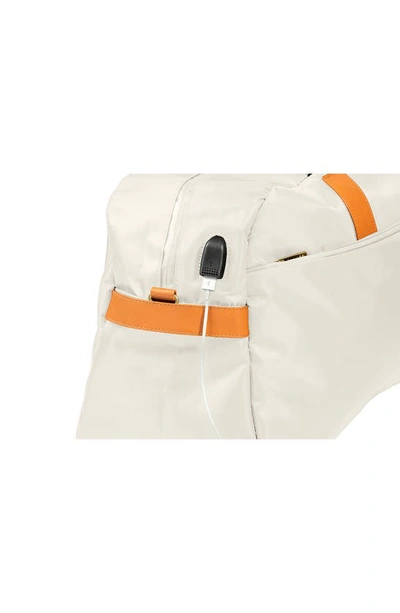 Champs Water Resistant Nylon Duffle Bag In Ivory