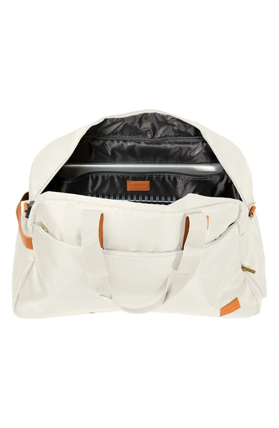 Shop Champs Water Resistant Nylon Duffle Bag In Ivory