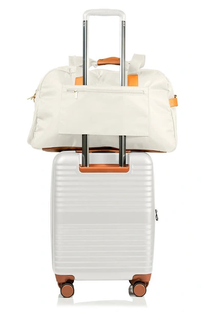 Champs Water Resistant Nylon Duffle Bag In Ivory