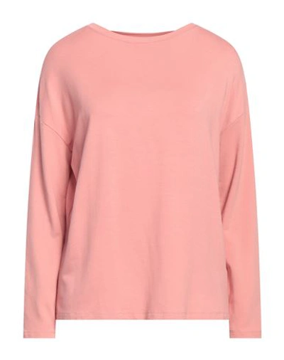 Shop Majestic Filatures Woman Sweatshirt Pastel Pink Size 1 Viscose, Elastane