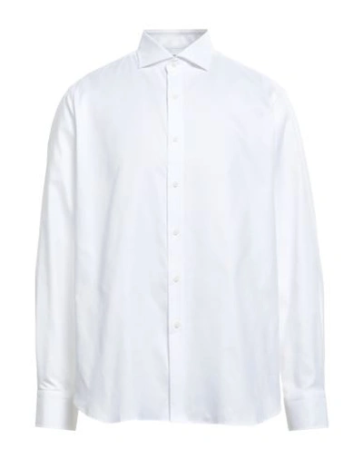 Shop Alessandro Gherardi Man Shirt White Size 17 ½ Cotton
