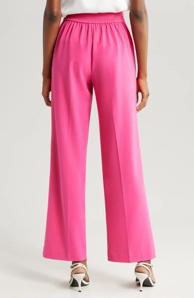 Shop Halogen (r) High Waist Wide Leg Pants In Magenta Pink