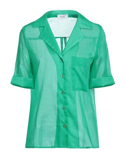 Shop Hopper Woman Shirt Green Size 6 Cotton