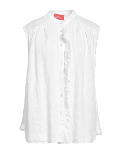 Shop Ouvert Dimanche Woman Shirt White Size Onesize Linen