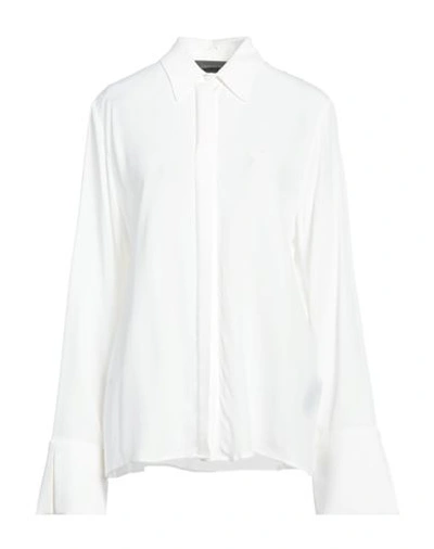 Shop Federica Tosi Woman Shirt White Size 8 Acetate, Silk