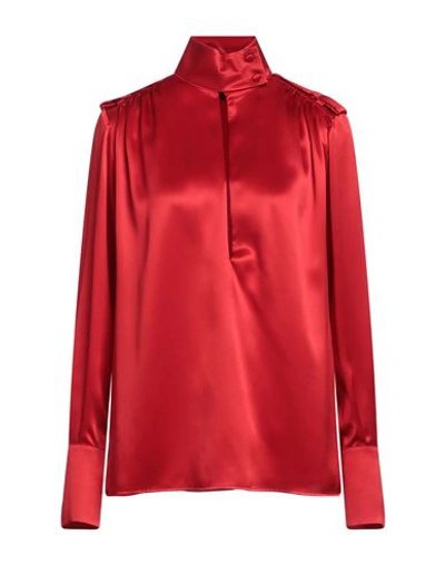 Shop Bcbgmaxazria Woman Top Red Size 4 Silk