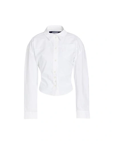 Shop Jacquemus Woman Shirt White Size 6 Cotton