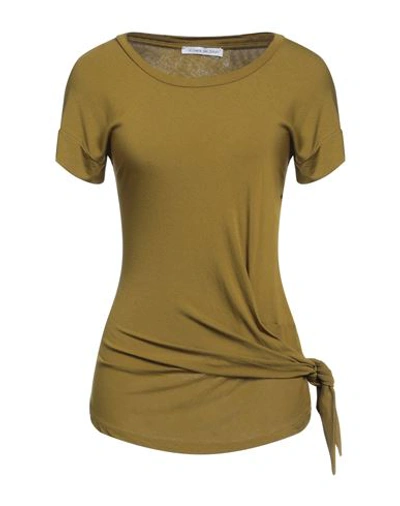 Shop Le Sarte Del Sole Woman T-shirt Military Green Size Xl Viscose, Elastane