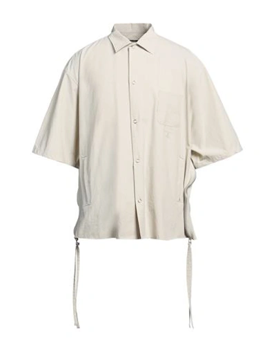 Shop Undercover Man Shirt Cream Size 4 Nylon, Polyurethane In White