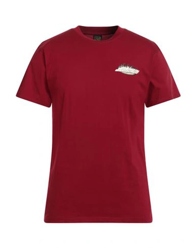 Shop Santa Cruz Man T-shirt Burgundy Size M Cotton In Red