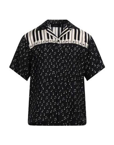 Shop Amiri Man Shirt Black Size M Silk
