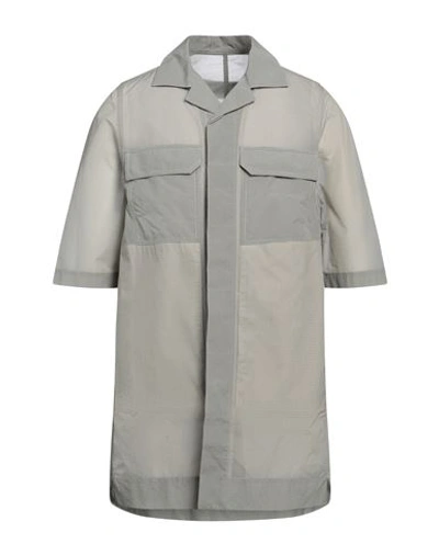 Shop Rick Owens Man Shirt Beige Size 40 Polyamide, Cotton