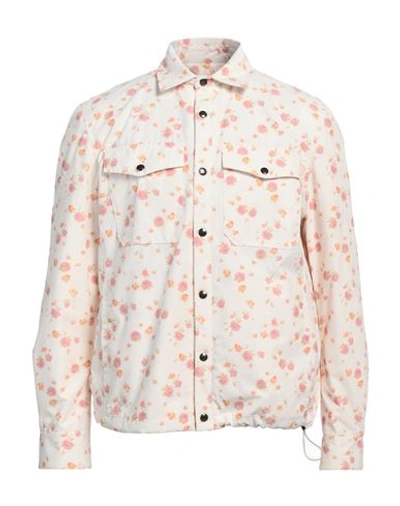 Shop Golden Goose Man Shirt Light Pink Size M Cotton